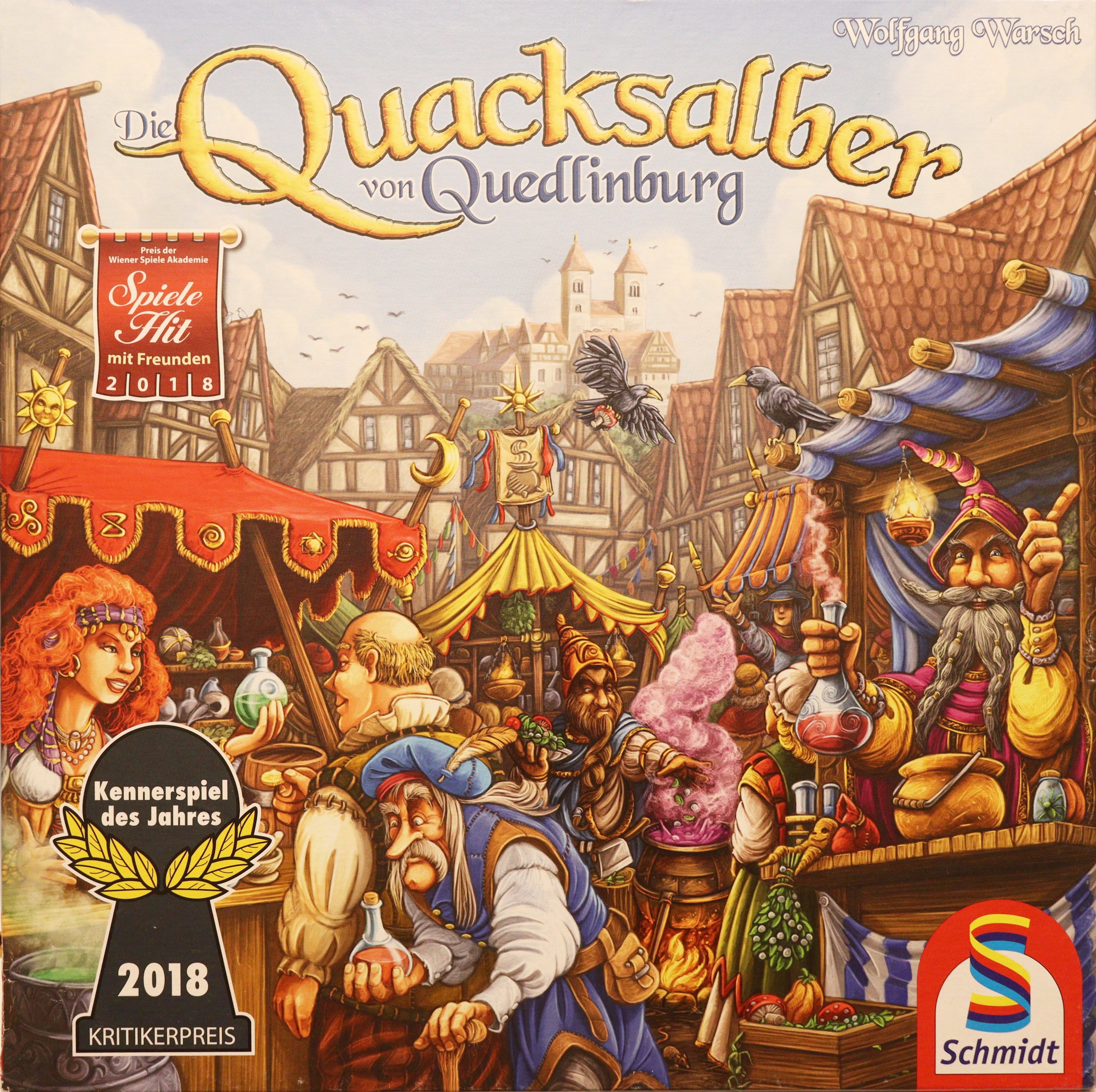Die Quacksalber von Quedlinburg Cover des Brettspiels 'Die Quacksalber von Quedlinburg'